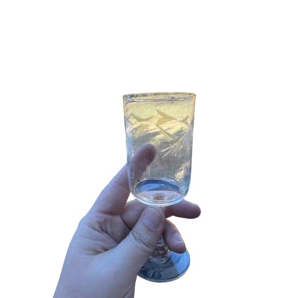 Vintage Etched Crystal Glassware Lot – Coupes & Stems - Picture 8 of 14